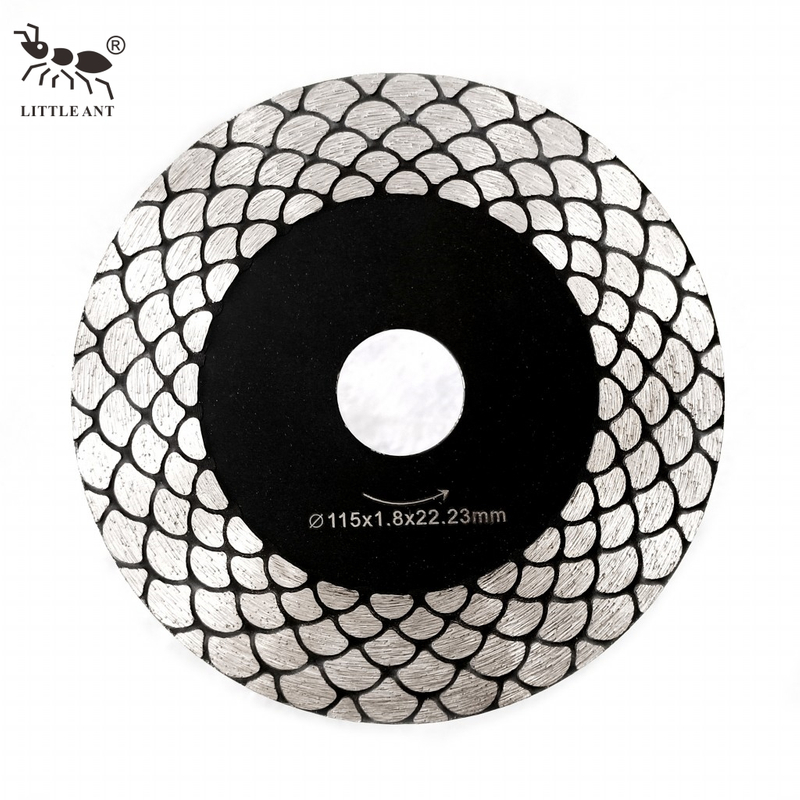 Little Ant4,5 дюйма 115 мм 5 -дюймовый 125 -мм рыбная масштабная турбо -лезвия для керамической микролитной плитки фарфор