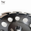 ∮125mm Двухрядное шлифовальное колесо металлическая облигация грубый для измельчения бетона