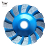 Бестселлер на металлической связке, окрашенный алмазный шлифовальный круг по бетону для шлифования бетона и камня.