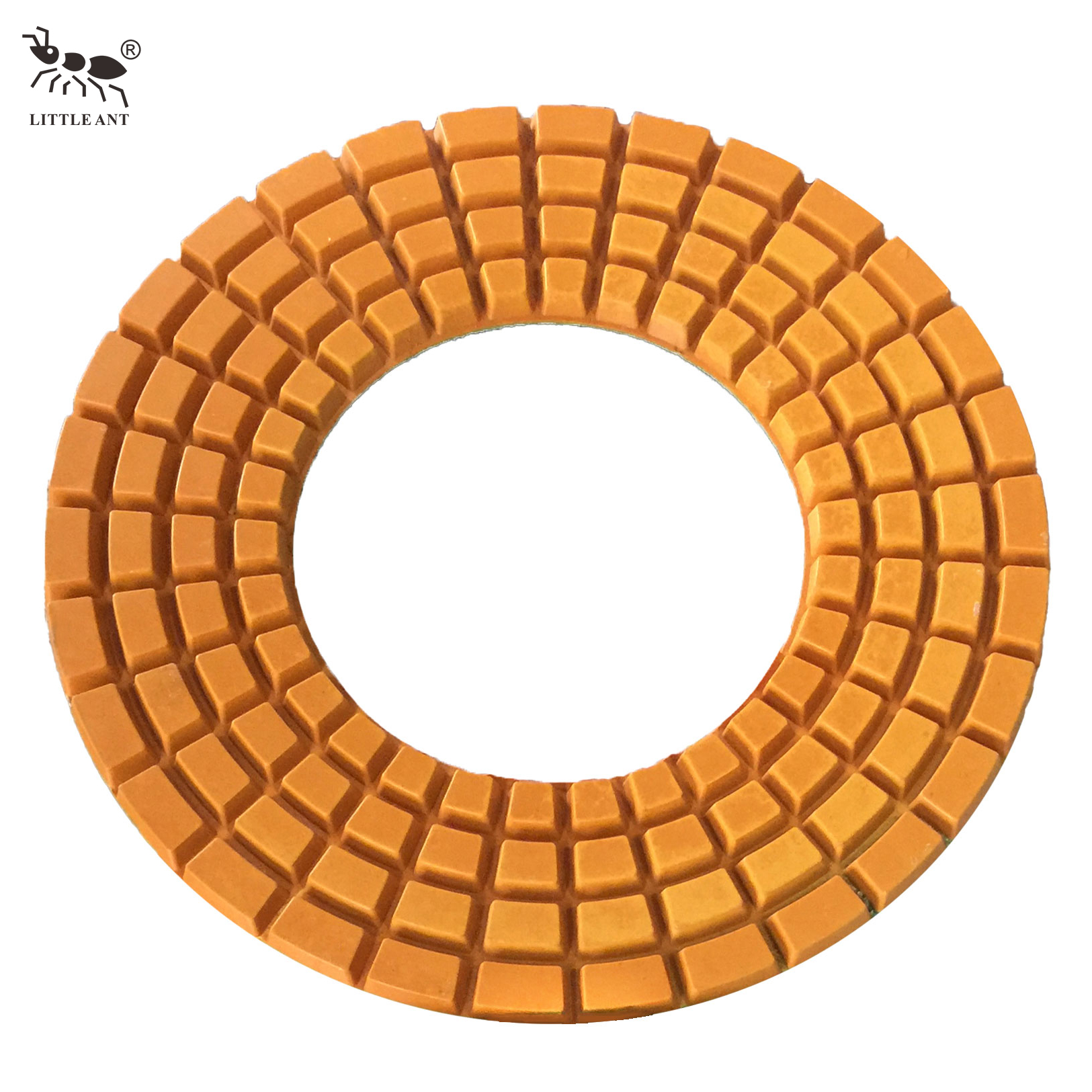 LITTLE ANT 320 мм полировальный коврик из смолы для пола с большими отверстиями, 4 ряда для электроинструмента, гранита, мрамора, терраццо, кварца