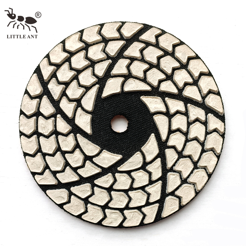 LITTLE ANT 4-дюймовая сухая алмазная полировальная подушечка для ручной полировки мрамора и гранита, портативная шлифовальная машина